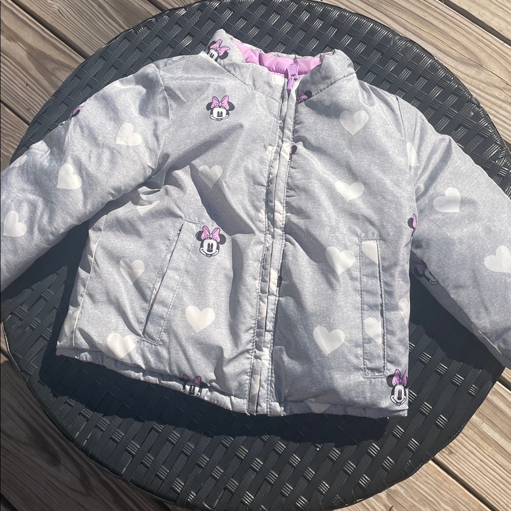 Gap |Disney Minnie Mouse Reversible Puffer Jacket Size 12-18 Months